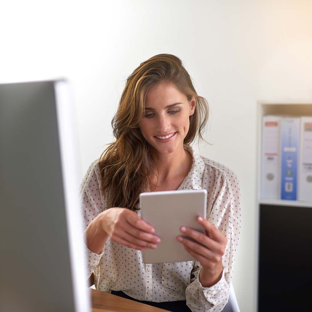 Woman-ipad